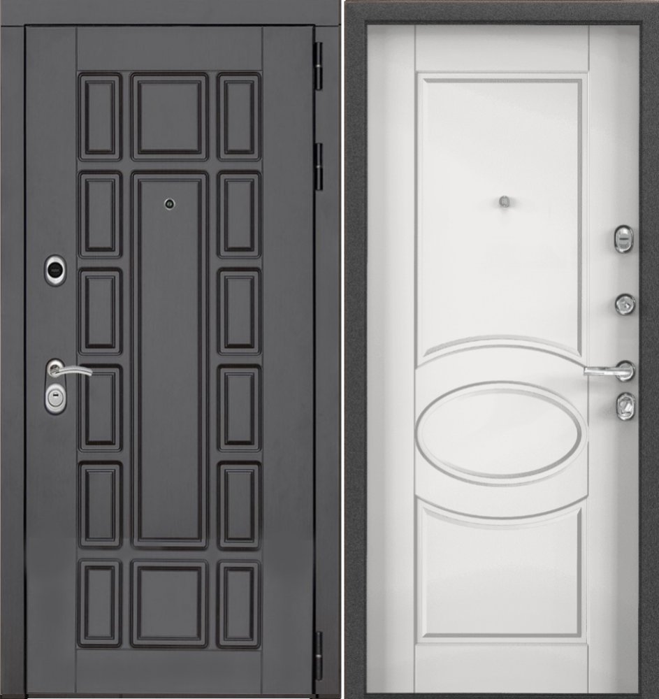 Дверь Цербер 3К Чёрный муар Спарта Венге Сменная панель DIS006482