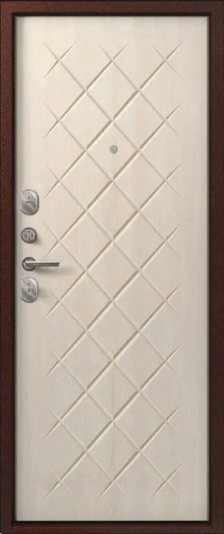 Товар Дверь V-02 медь антик - седой дуб DIS007339